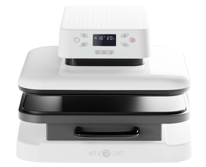 lot 55 image: HTVRONT 1500W 15x15 White Auto Heat Press Machine for Transfer Vinyl & Sublimation Project