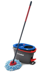 lot 181 image: O-Cedar RinseClean Clean Water Spin Mop and Bucket System