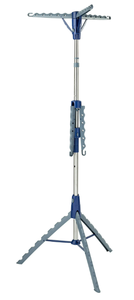 lot 188 image: Mainstays Space-Saving 2-Tier Steel Tripod Hanging Clothes Drying Rack