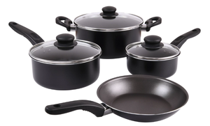 lot 199 image: LOT OF 2 7PCS Mainstays Non-Stick Cookware Set Aluminum