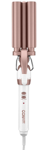 lot 331 image: Conair Double Ceramic 3 Barrel Curling Iron, Hair Waver, Create Beachy Waves