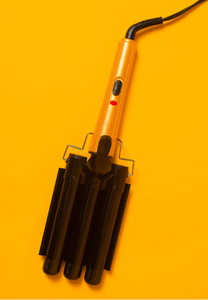 lot 334 image: Danielle Creations 1.25 Ceramic Triple Barrel Waving Wand