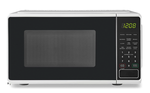 lot 349 image: Mainstays 0.7 Cu ft Countertop Microwave Oven, 700 Watts