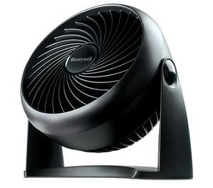 lot 383 image: LOT OF 2 Honeywell 11 Black Turbo Force Power 3-Speed Air Circulator Table Fan, HPF820BWM