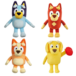 lot 385 image: LOT OF 3 Bluey Plush Friends Set Value Box, Includes Bluey, Bingo, Lucky and Rusty