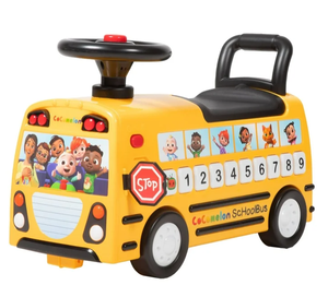lot 428 image: Spark Create Imagine CoComelon School Bus Ride-on with Letters, Numbers, & Music
