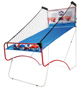 lot 429 image: EastPoint Shootout Arcade Basketball - 2 Player Hoops - Red, White & Blue Folding Indoor Arcade Game