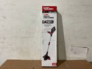 lot 295 image: Hyper Tough 20V Max Cordless 12 String Trimmer, HT21-401-003-02