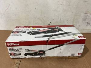 lot 614 image: Hyper Tough TH31501 1.5 Ton Aluminum and Steel Floor Jack