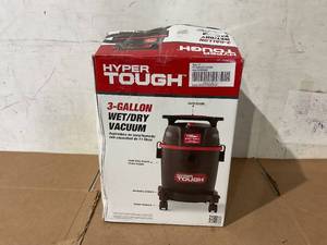 lot 615 image: Hyper Tough 3 Gallon Wet Dry Vacuum