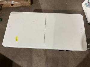 lot 364 image: LOT OF 6 Lifetime 4 Fold-in-Half Adjustable Height Table, IndoorOutdoor Essential