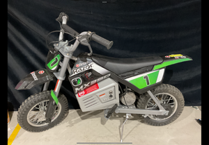 lot 368 image: Razor Dirt Rocket MX350 - Black with Decals Included, 24V Electric-Powered Dirt Bike for Kids 13