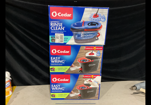 lot 376 image: LOT OF 3 O-Cedar Mop and Bucket System