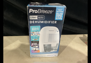 lot 393 image: Pro Breeze Mini Portable Dehumidifier, 17oz Ultra Quiet Compact Peltier Dehumidifier, 215 Sqft