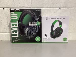 lot 681 image: LOT OF 2 Gaming Headsets for Xbox
