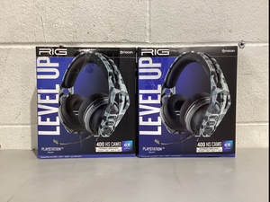 lot 687 image: LOT OF 2 RIG 400HS Camo Stereo Gaming Headsets for Playstation 4