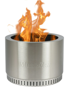 lot 14 image: Muskoka 19.5 Stainless Steel Smokeless Wood Burning Fire Pit
