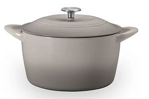 lot 627 image: Tramontina Enameled Cast Iron 7-Quart Covered Round Dutch Oven