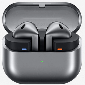 lot 3 image: Samsung Galaxy Buds3 Pro Bluetooth Earbuds with Charging Case, Silver