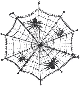 lot 33 image: Members Mark 28.5 Pre-Lit Spiderweb
