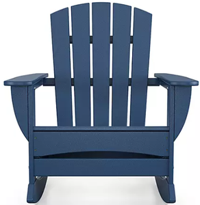 lot 67 image: POLYWOOD Gulf Shores Adirondack Rocking Chair, Navy