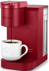 lot 209 image: Keurig K-Express Essentials Single-Serve K-Cup Pod Coffee Maker, Red