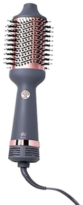 lot 214 image: Hairitage Ceramic Volumizing Blow Dryer Brush for Curling and Straightening