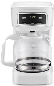 lot 233 image: Mainstays 12 Cup Programmable Coffee Maker, 1.8 Liter Capacity, White