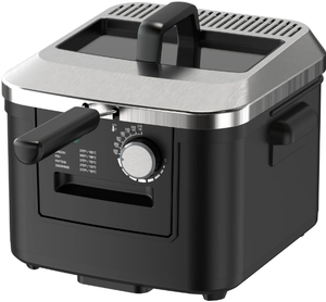 lot 240 image: Mainstays 4L Deep Fryer, Stainless Steel Lid, Electric, New Model MS8400778514-2