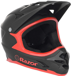 lot 249 image: Razor Full Face Multi-Sport Helmet, BlackRed, Medium