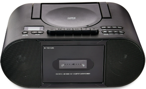 lot 257 image: onn. Portable CDCassette Boombox with Bluetooth Wireless Technology, Black