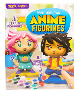 lot 477 image: LOT OF 3 Made by Me Paint Your Own Ceramic Anime Figurines