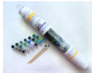 lot 479 image: LOT OF 2 Paint by Numbers Kit by Violet Van Gogh- Polished Peacock