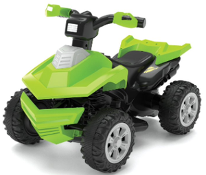 lot 496 image: Adventure Force 6 Volt Green Terrain Racer ATV Powered Ride on Toy