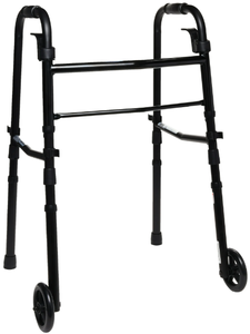 lot 522 image: Equate Folding Walker with Wheels, Black