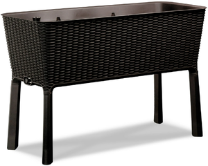 lot 548 image: Keter Durable Resin Raised Garden Bed with Self-Watering and Drainage System