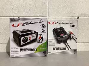 lot 694 image: LOT OF 2 Schumacher Battery Chargers
