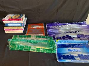 lot 228 image: Lot of Cookbooks and Pack-Mate Storage Bags Assortment