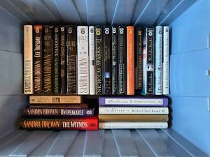 lot 249 image: Collection of Sandra Brown, Nicholas Sparks, and Richard Paul Evans Books