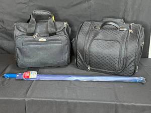lot 105 image: Ricardo and LG Luggage Bags with Clothing Bar for Car