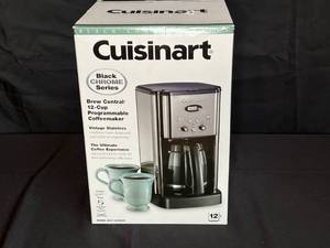 lot 110 image: Cuisinart Brew Central 12-Cup Programmable Coffeemaker Black Chrome