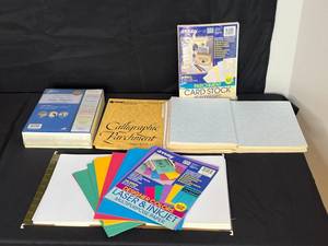 lot 112 image: Assorted Parchment and Craft Paper Collection