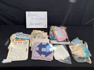 lot 127 image: Assorted Quilt Blocks and Patterns Collection