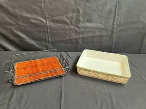 lot 148 image: Temp-tations Presentable Ovenware with Basket