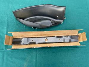 lot 28 image: John Deere Mower Discharge Chute and Mounting Bracket