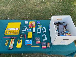 lot 51 image: Assorted Hardware and Tools Lot with Screws, Clamps, and More