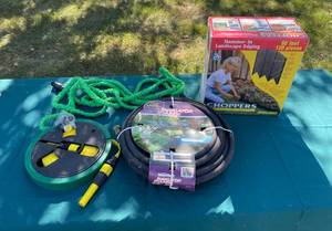 lot 63 image: Garden Hose and Landscape Edging Set