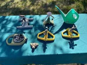 lot 79 image: Lot of Garden Hose Attachments and Watering Tools