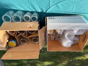 lot 92 image: Lot of Assorted Glass Mason Jars
