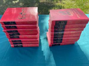 lot 306 image: Vintage Childrens Hour Book Set 1950s Complete 16 Volume Collection